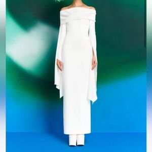 NWT Solace London Arden Maxi Dress in Cream US 12 UK 16